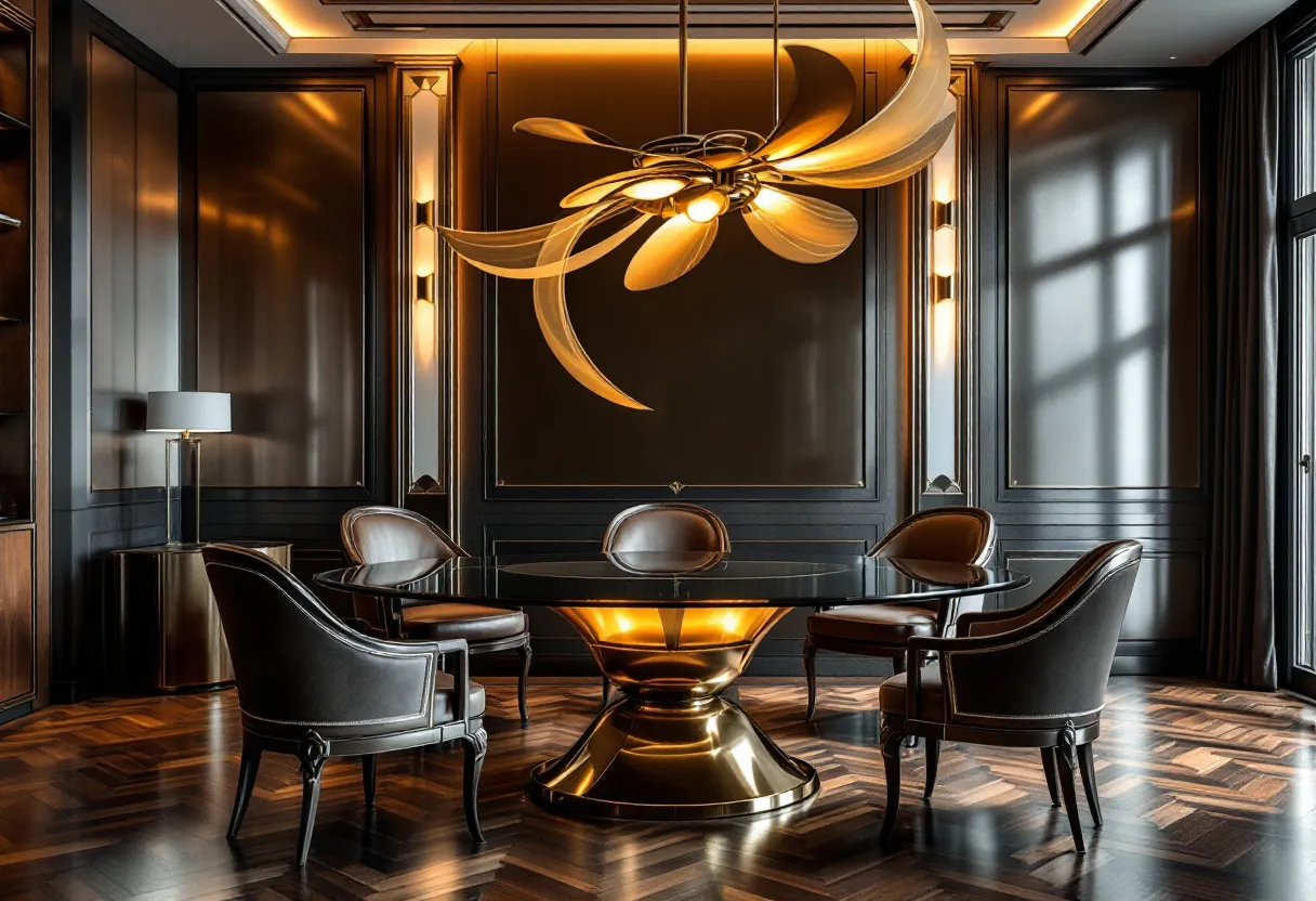 art deco dining room