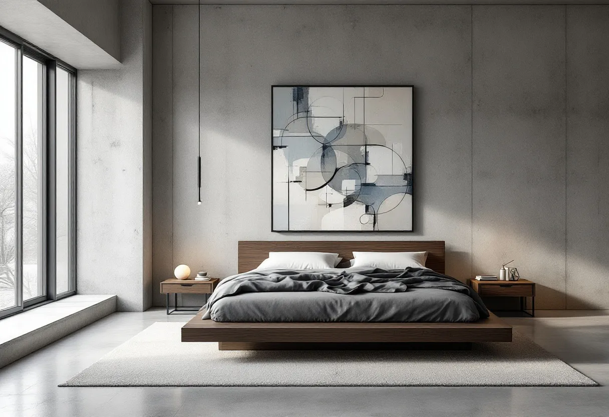 brutalist bedroom
