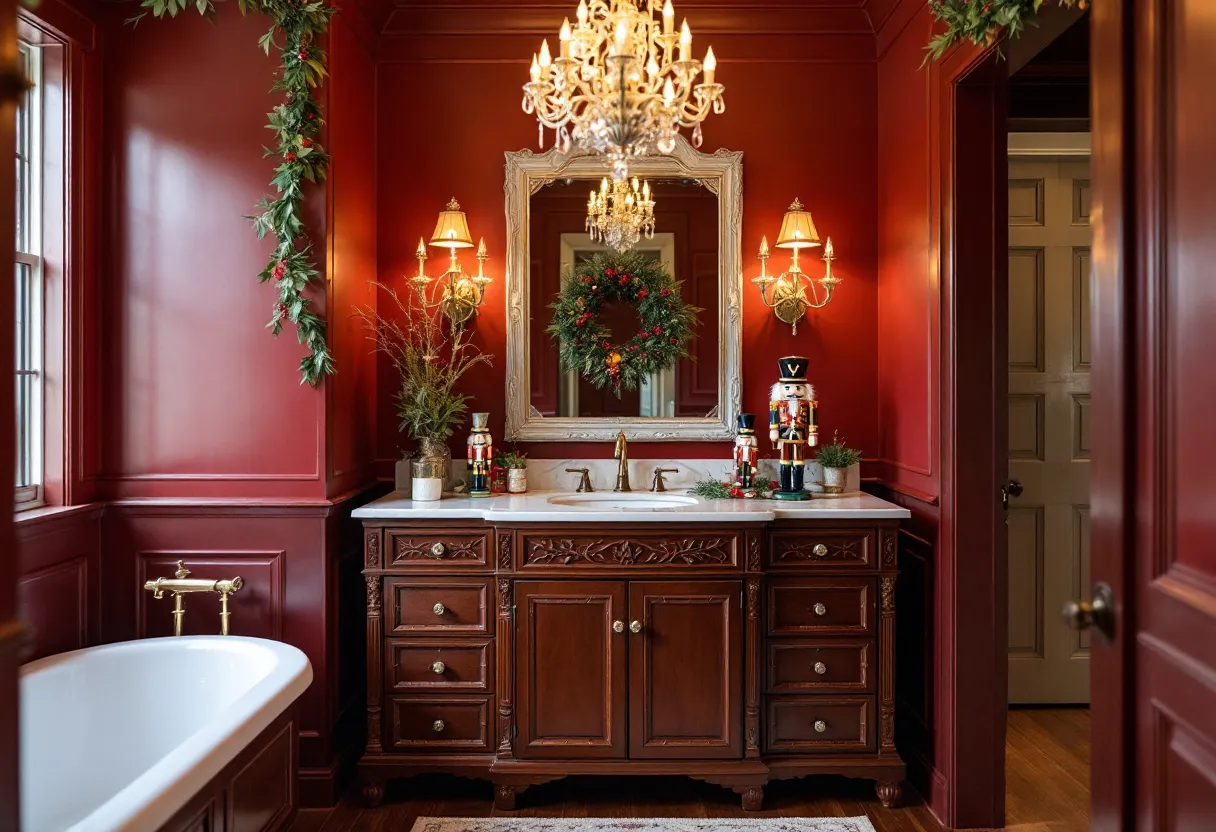 christmas bathroom