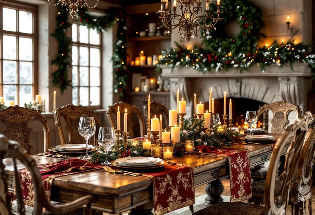 christmas dining room