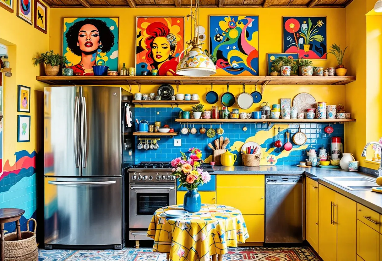 eclectic kitchen