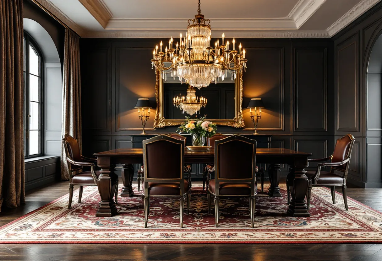 masculine dining room