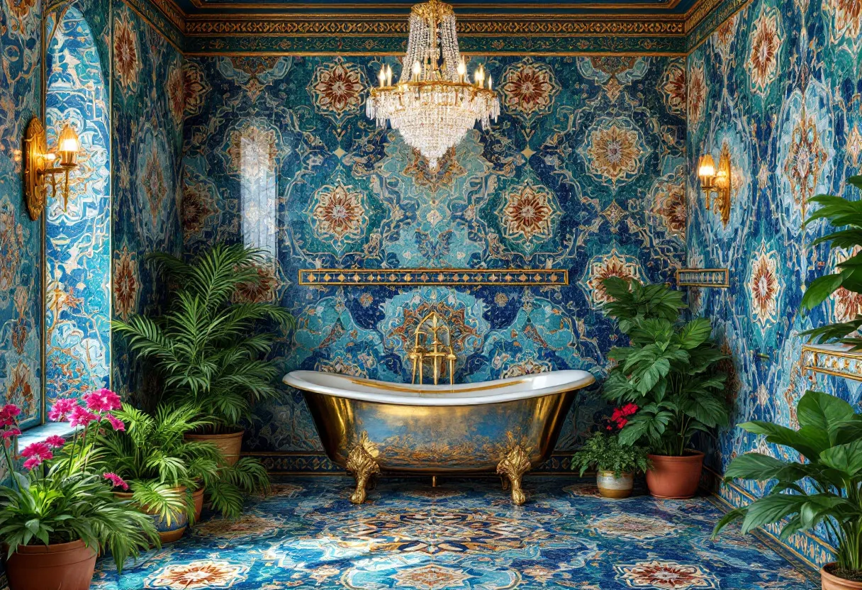 maximalist bathroom