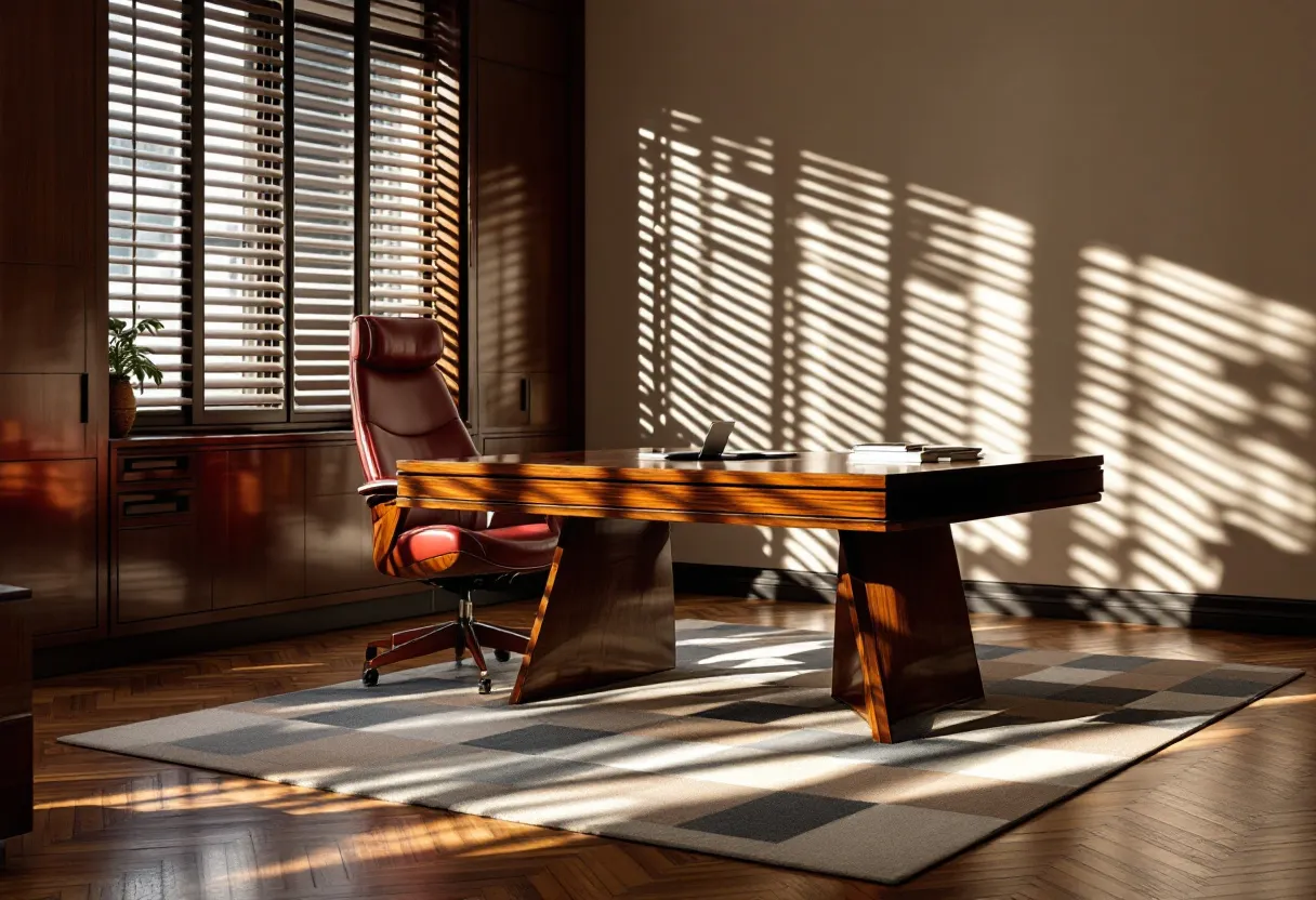 mid century modern office