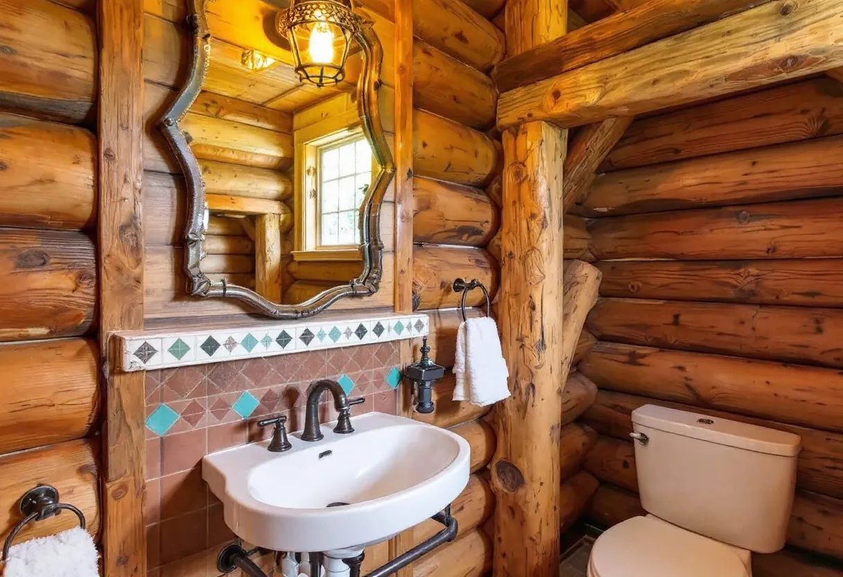 rustic bathroom