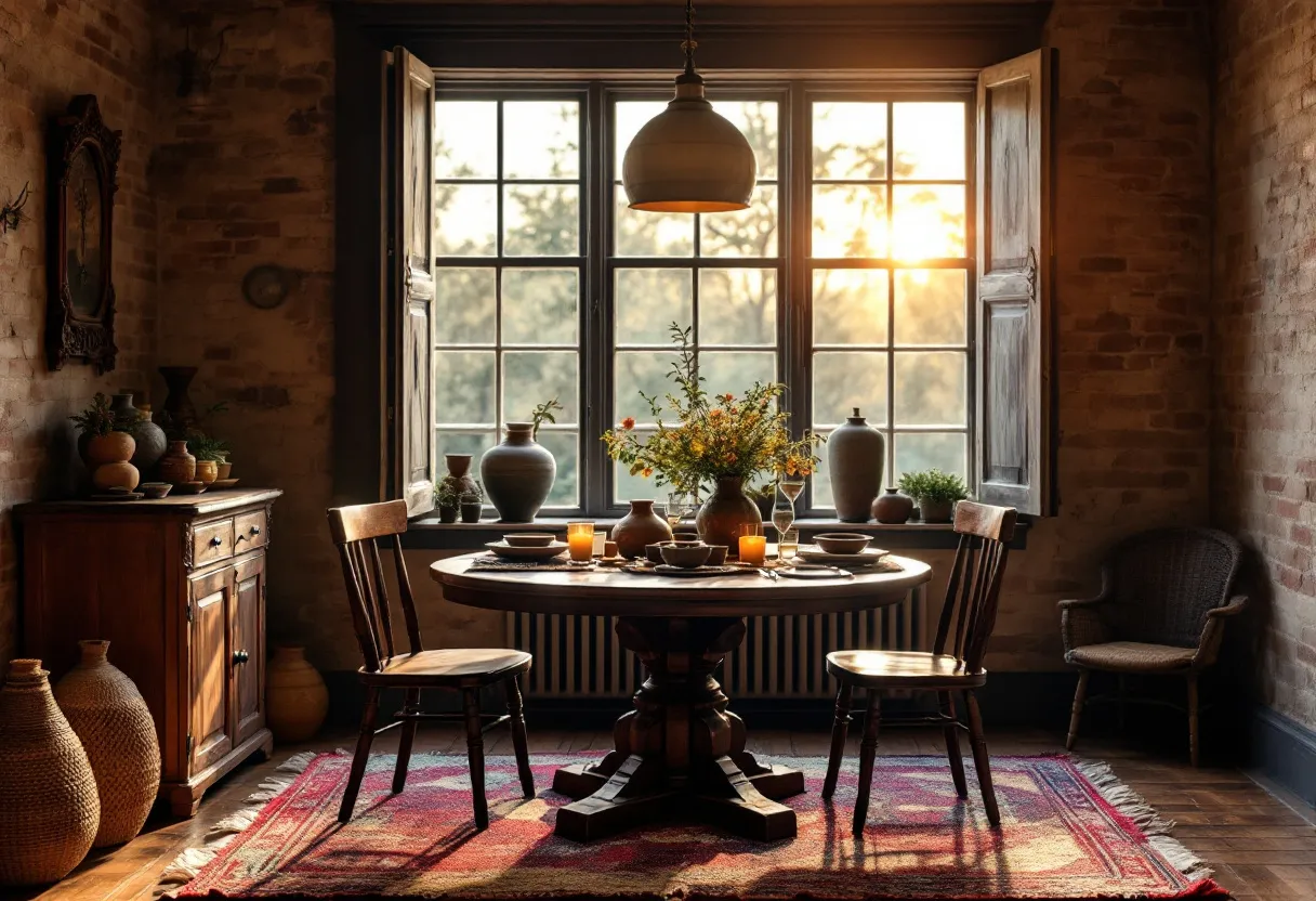 rustic dining room