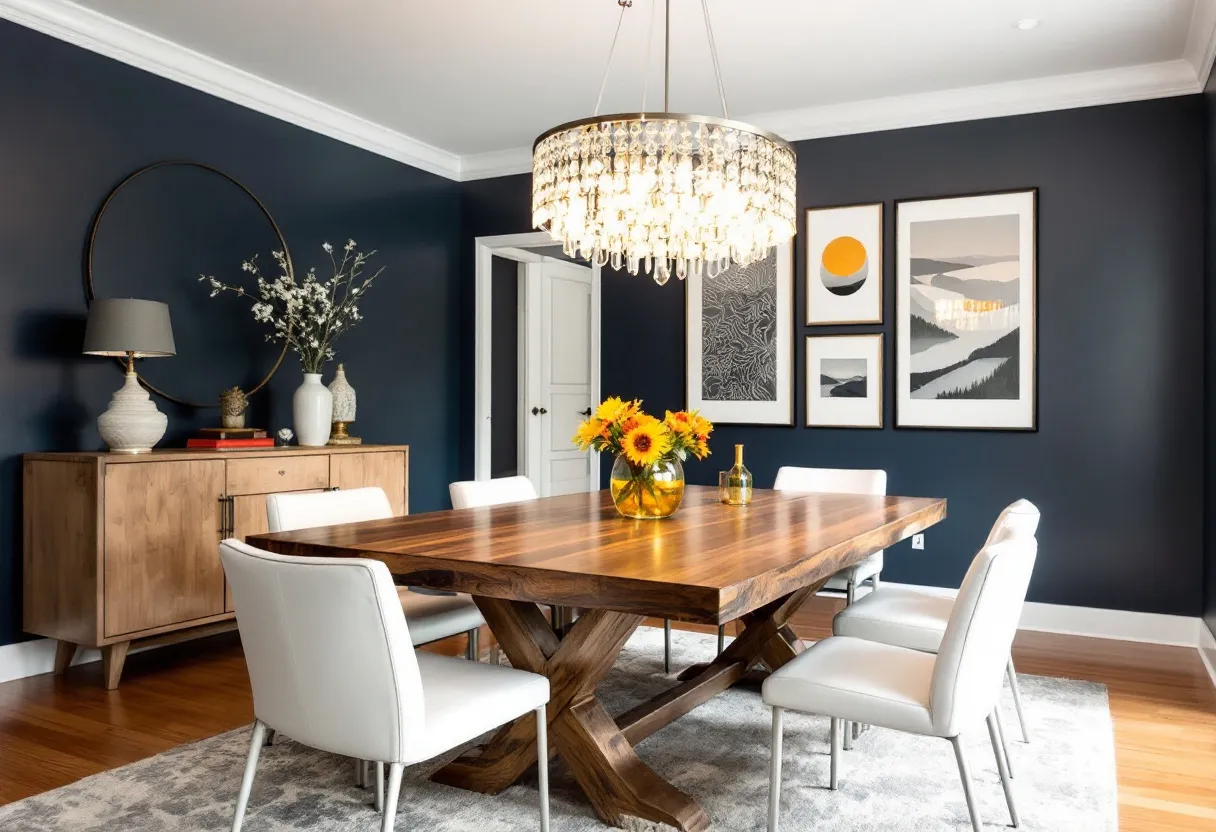 transitional dining room
